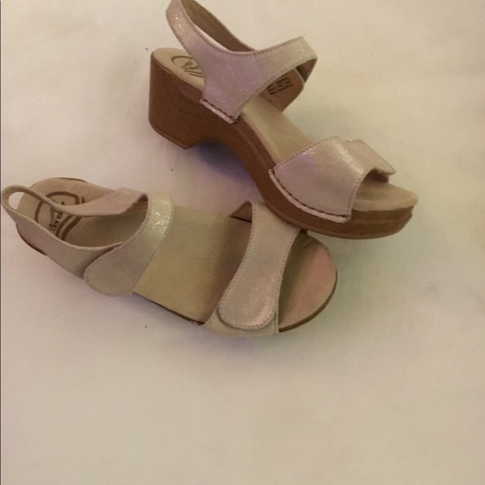 Dansko Velcro strapped clogs